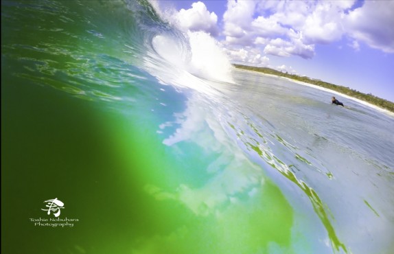 Â Unreal Clouds reflected on water, at Suffo, photo by Toshie Nobuhara 