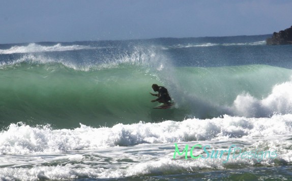  Nick Colbey is riding STUBBIE as Quad fins