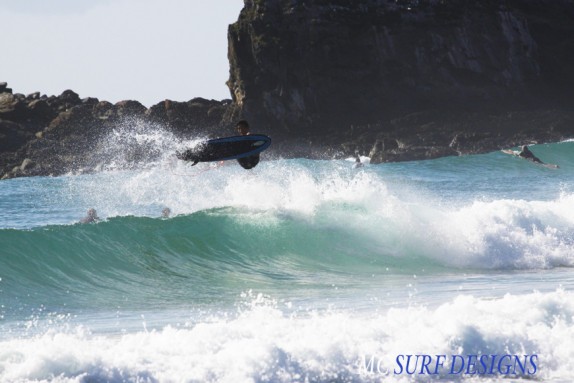  Gene is riding STUBBIE as 5 fin set up